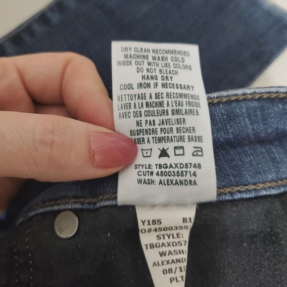 Joe's Jeans | Distressed Skinny Lyocell Blend Jeans with Raw Hem Alexandra Wash - Picture 9 of 10